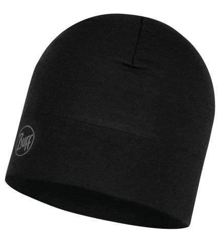Шапка Buff Midweight Merino Wool Hat Solid Black 118006.999.10.00