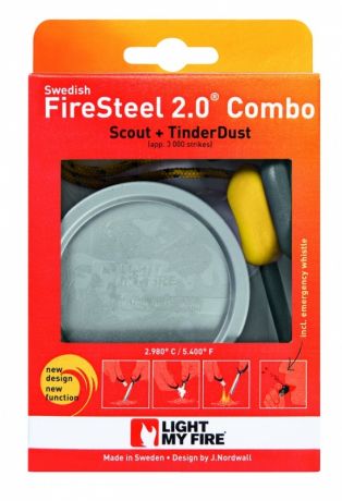 Огниво Light My Fire FireSteel Combo Scout 2.0 + TinderDust