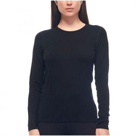 Термофутболка Icebreaker BF260 Wms Tech Top LS Crewe Stripe cognac