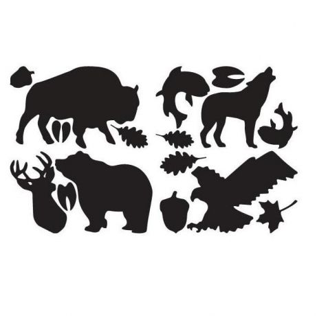 Набор фігурних заплаток Gear Aid Tenacious Repar Tape Tattoos Wildlife