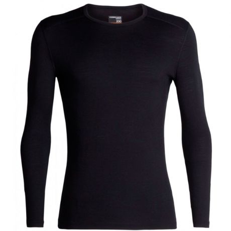 Термофутболка Icebreaker BF200 Oasis LS Crewe Black