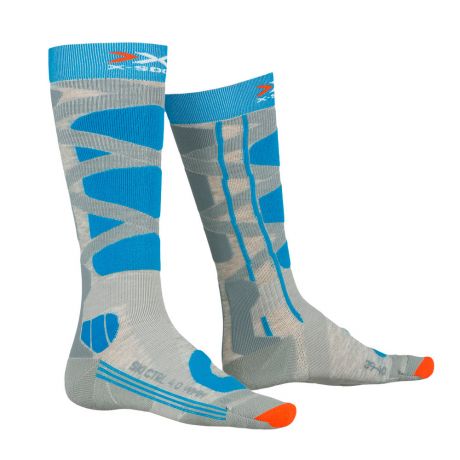 Носки X-Socks Wms Ski Control 4.0 Grey Melange/Turquoise