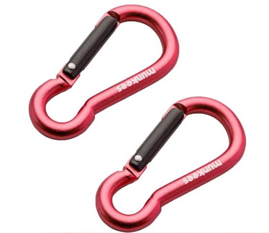 Брелок-карабін Munkees Pear 6x60 mm 3236 Grey