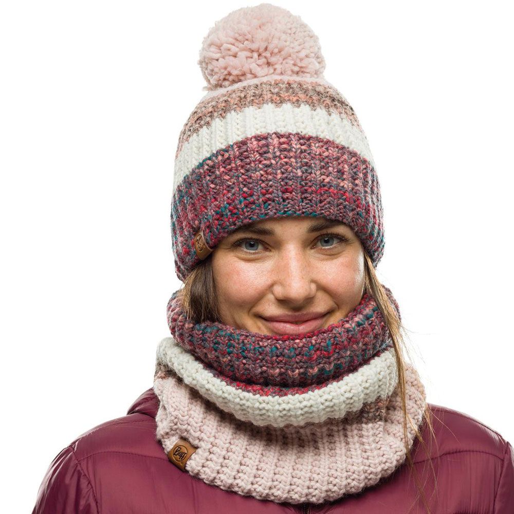 Шапка Buff Knitted&Polar Hat Alina Blossom Red 120838.419