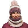 Шапка Buff Knitted&Polar Hat Alina Blossom Red 120838.419
