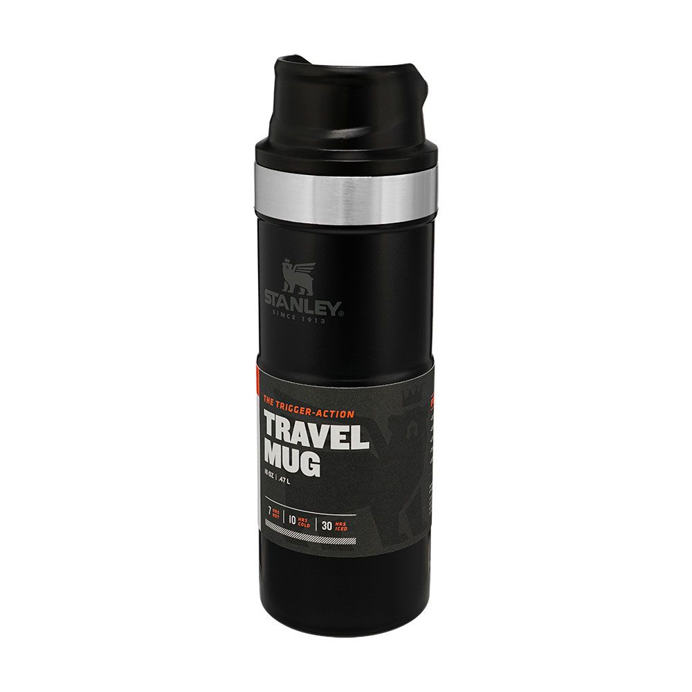 Термокружка Stanley Classic Trigger-action Matte Black 0.47L