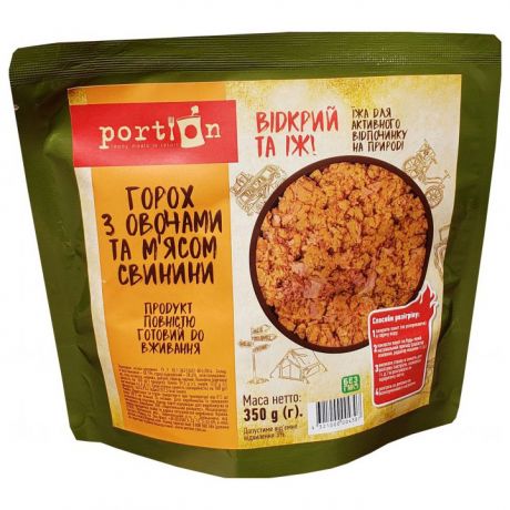 Готова Їжа Portion Горох зі свининою та овочами