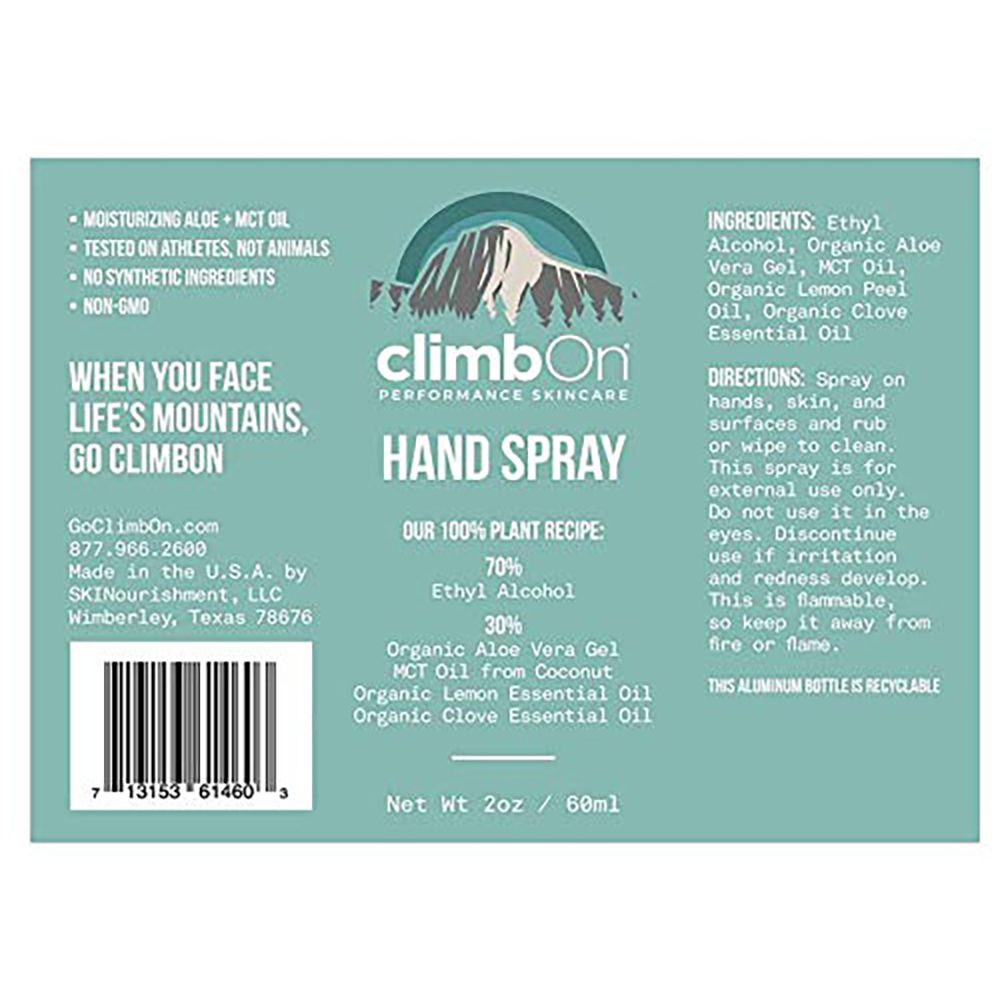 Дезінфектор Climb On Hand Spray 60 ml