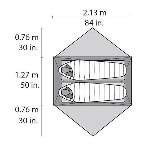Палатка MSR Hubba Hubba NX 2750 Grey
