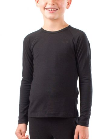 Термофутболка Icebreaker BF200 Junior Oasis Crewe Black
