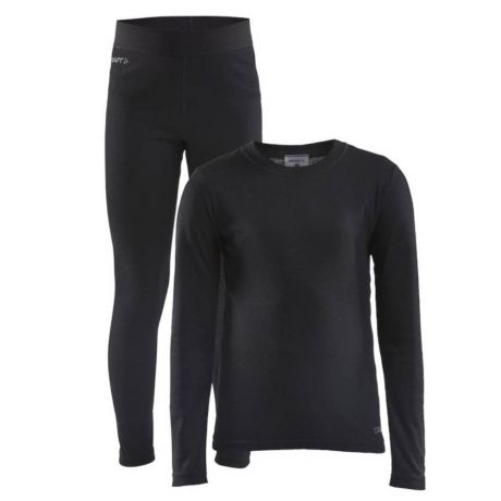Комплект дитячої термобілизни Craft Core Warm Baselayer Set Junior Black