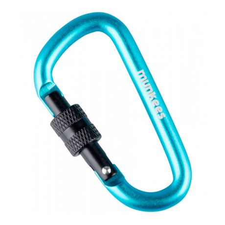 Сувенірний карабін Munkees Carabiner D-Form Screw Lock 8x80mm Dark Blue