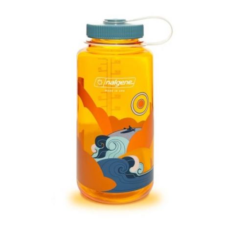 Фляга Nalgene 1L Wide Mouth Clementine Kayak
