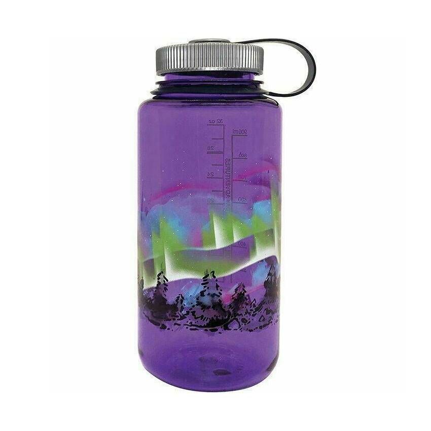 Фляга Nalgene 1L Wide Mouth Purple With Earth