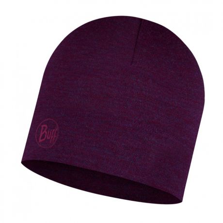 Шапка Buff Midweight Merino Wool Hat Purplish Melange