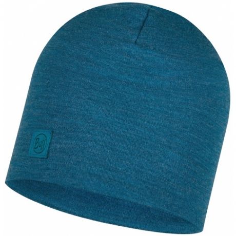 Шапка Buff Heavyweight Merino wool Thermal Hat Solid Dusty Blue 113028.742