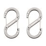 Карабины Munkees Forged S 6 mm x 60 mm 2-Pack Grey