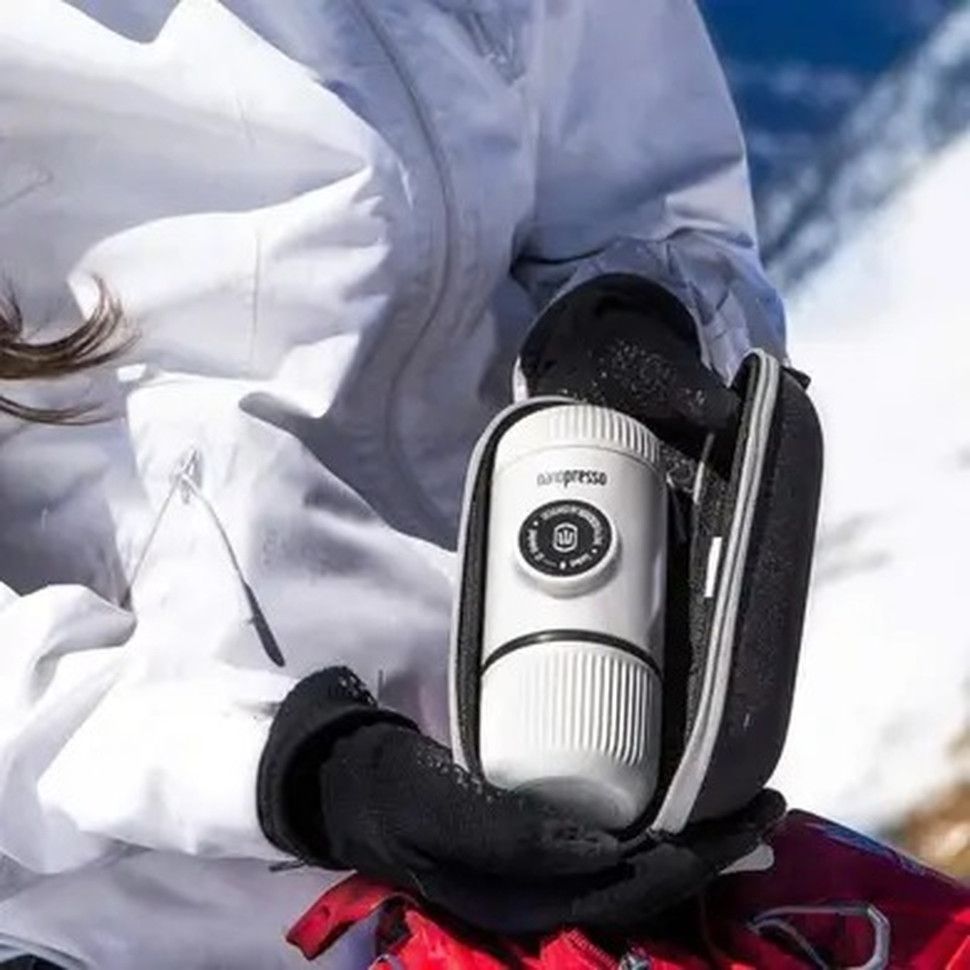 Походная кофе-машина Wacaco Nanopresso White + Case