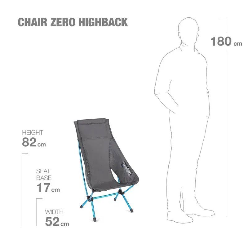 Крісло складне Helinox Chair Zero Highback Black/Noir