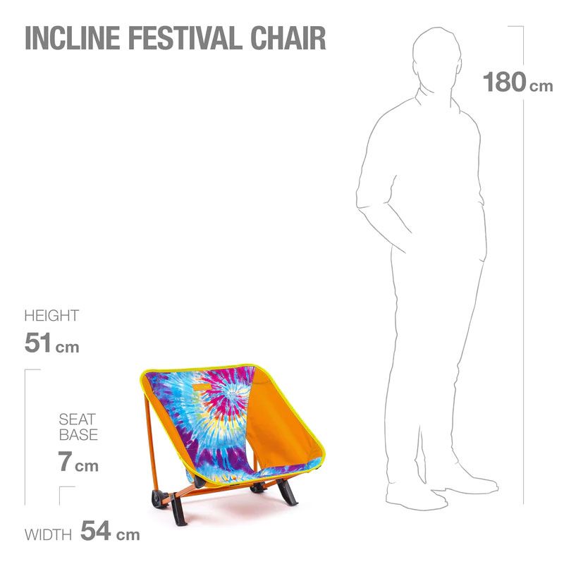 Крісло складне Helinox Incline Festival Chair Tie Dye