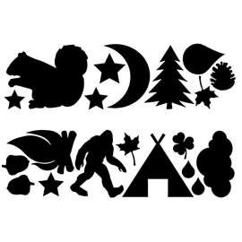 Набор фігурних заплаток Gear Aid Tenacious Repar Tape Tattoos Wildlife