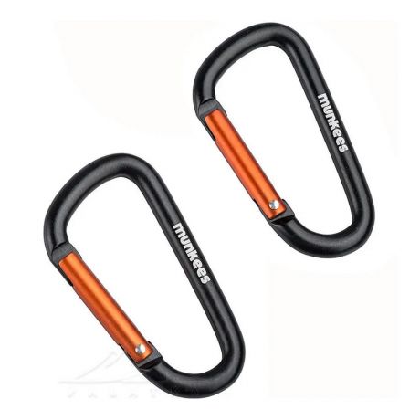 Карабін Munkees 3206 D 6 mm x 60 mm Black пара