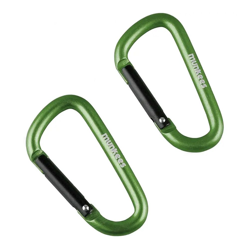 Карабин Munkees 3206 D 6 mm x 60 mm  Grass Green пара