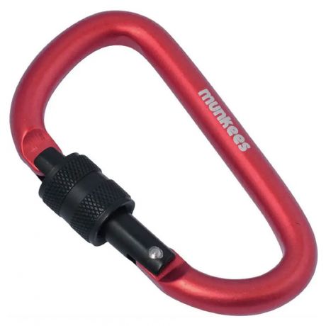 Сувенірний карабін Munkees Carabiner D-Form Screw Lock 8x80mm Dark Blue
