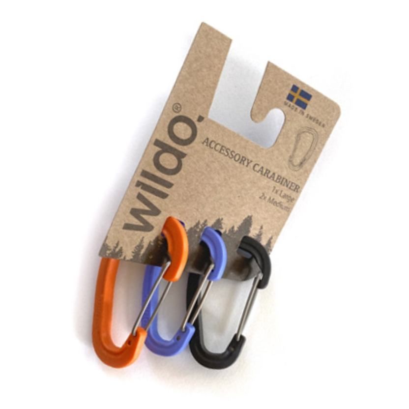 Набор карабинов Wildo Accessory Carabiner Set Orange/Blueberry/Dark Grey