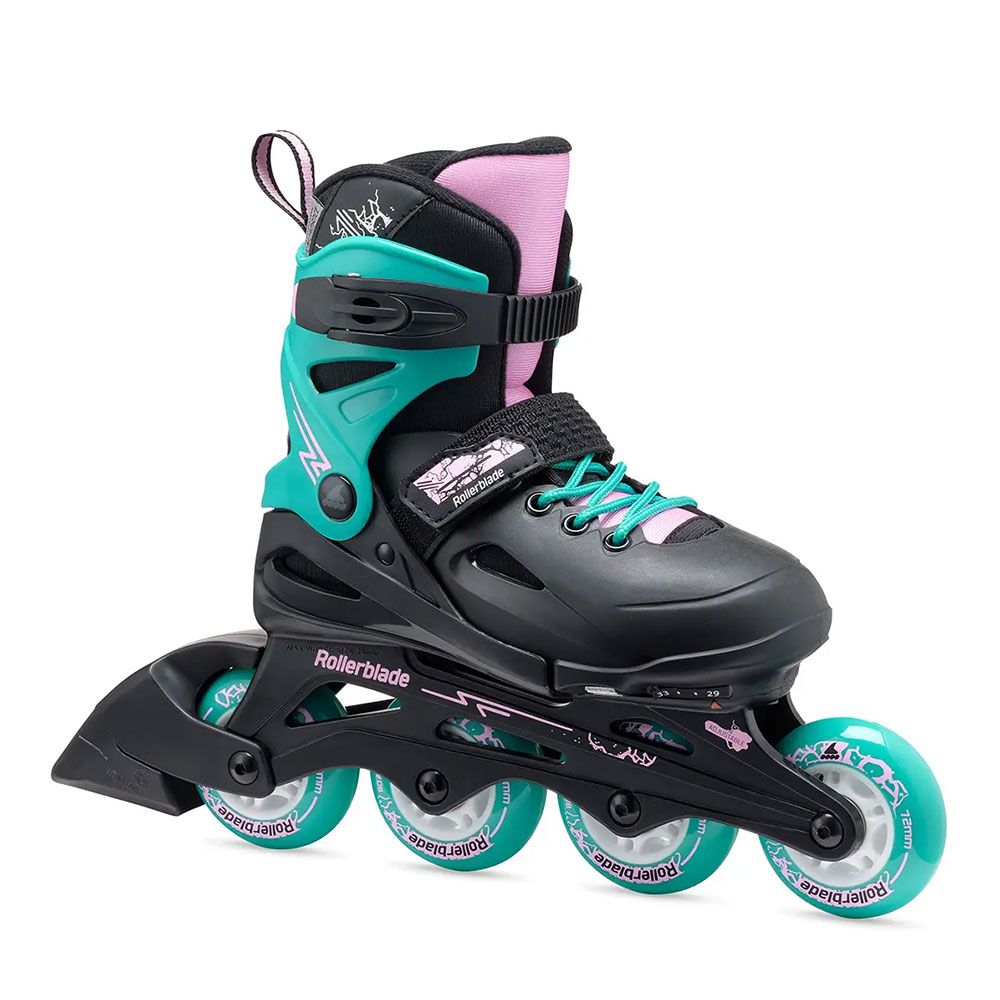 Ролики Rollerblade Fury Black-Sea green