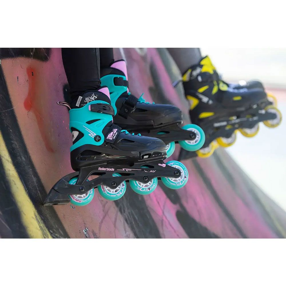 Ролики Rollerblade Fury Black-Sea green