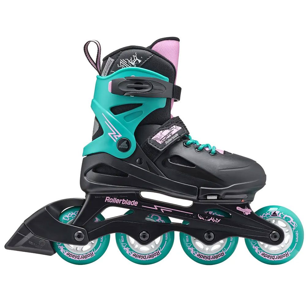 Ролики Rollerblade Fury Black-Sea green