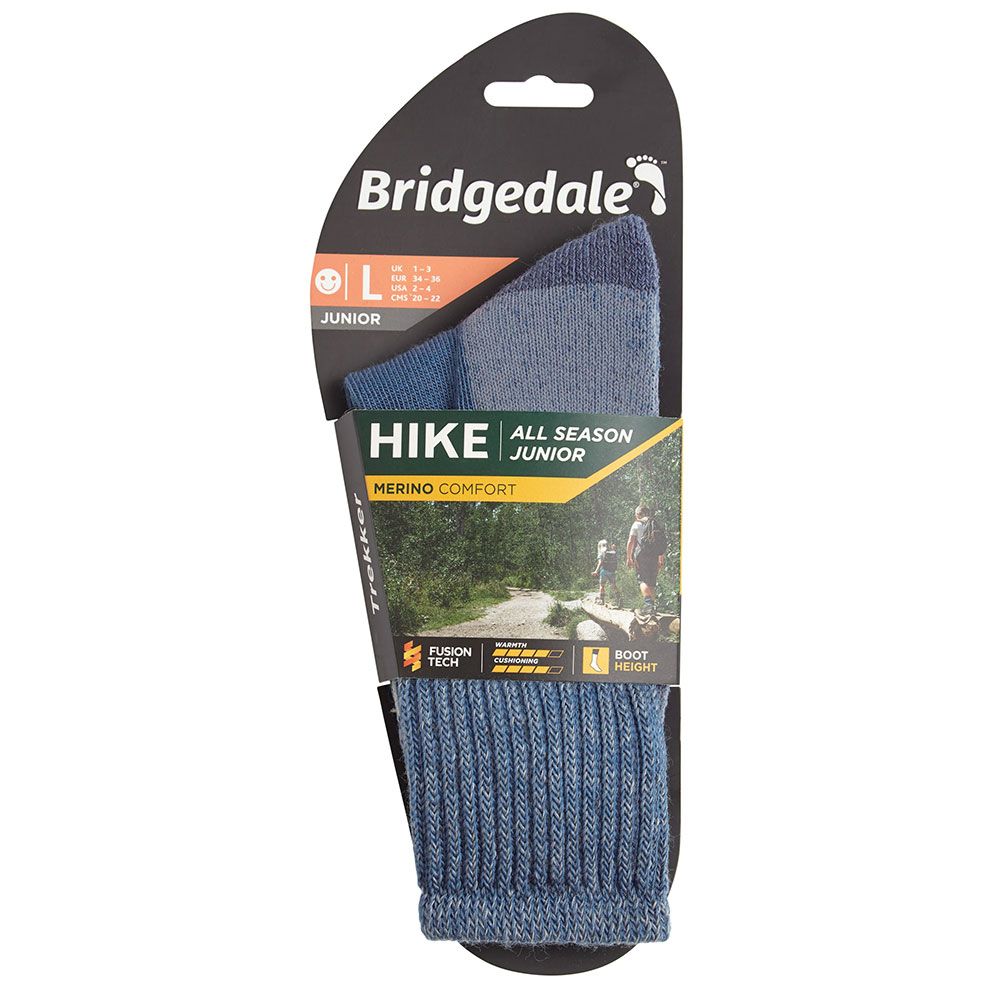 Носки Bridgedale Hike Junior Comfort Boot Blue