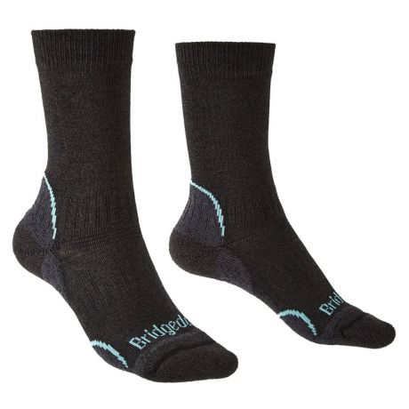 Шкарпетки Bridgedale Wms Lightweight Coolmax® Performance Boot Graphite/Mint