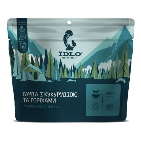 Снеки Їdlo Гауда з кукурудзою та горіхами