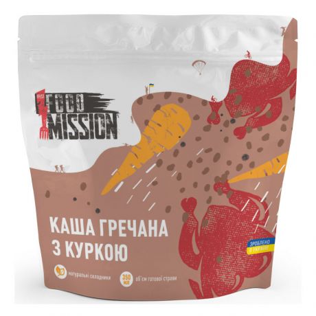 Сушена їжа Food Mission Каша гречана з куркою