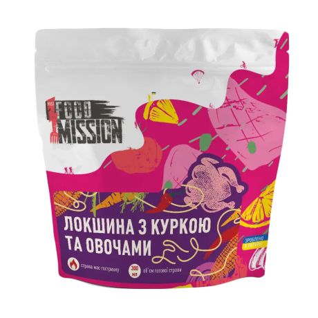 Сушена їжа Food Mission Локшина з куркою та овочами