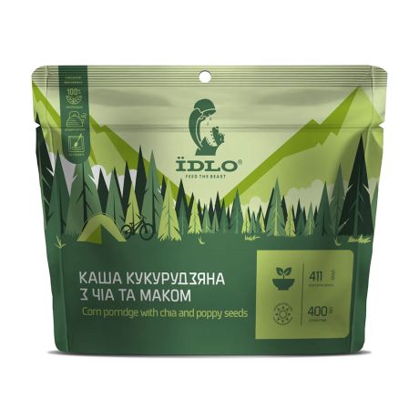 Сушена їжа Їdlo Каша кукурудзяна з насінням чіа та маком