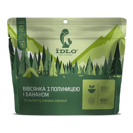 Сушена їжа Їdlo Вівсянка з полуницею і бананом